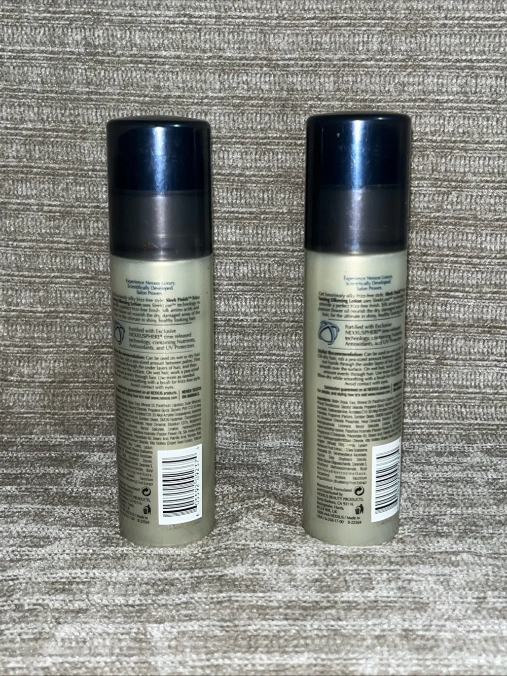 2 Pack Nexxus Sleek Finish Frizz Taming Silkening Lotion 3.2oz Discontinued New